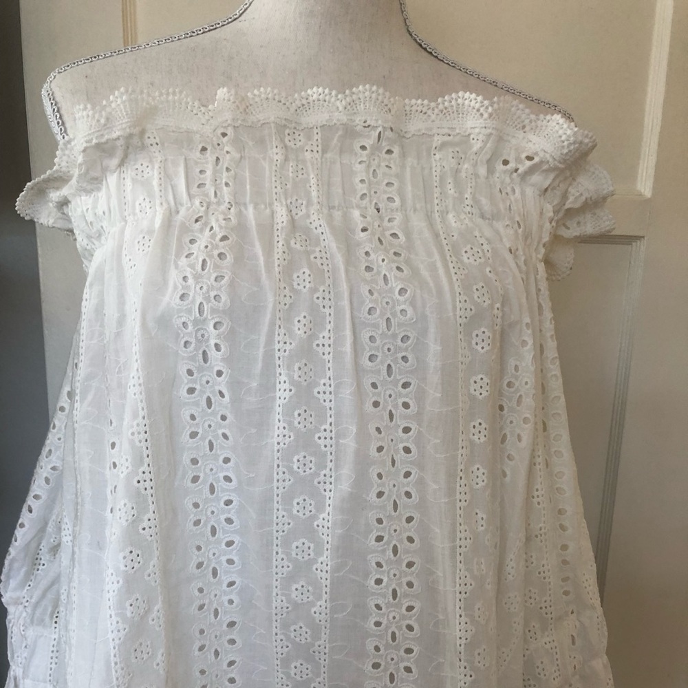 White off the shoulder top